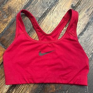 Dark Red Nike Sports Bra Size Small